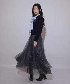 Rirandture(リランドチュール) |Starry veil tulle skirt