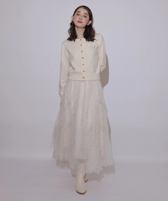 Rirandture(リランドチュール) |Starry veil tulle skirt