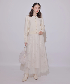 Rirandture(リランドチュール) |Starry veil tulle skirt