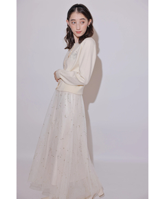 Rirandture(リランドチュール) |Starry veil tulle skirt