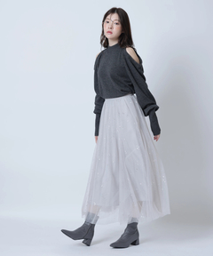 Rirandture(リランドチュール) |Starry veil tulle skirt