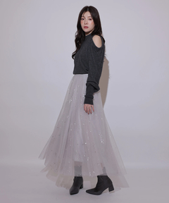 Rirandture(リランドチュール) |Starry veil tulle skirt
