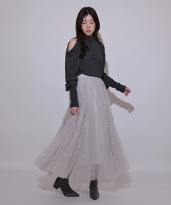 Rirandture(リランドチュール) |Starry veil tulle skirt