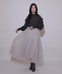Rirandture(リランドチュール) |Starry veil tulle skirt