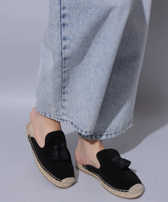 Arpege story select NAYULA （黒/39) NAYULA Grass square toe espadrille | シューズ/その他
