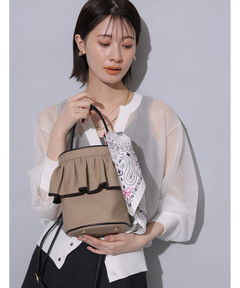 Arpege story ❤️アルページュストーリー　カットワークバッグ ギャザーハンドBAG | ハンドバッグ | Arpege story