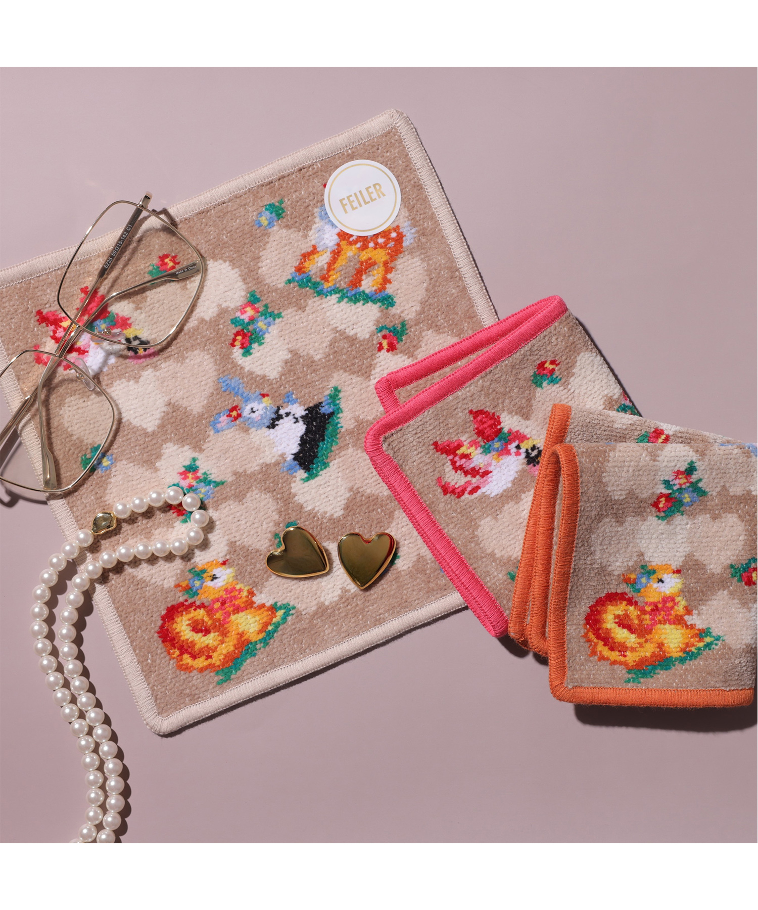 新品 【FEILER×Arpege story】TIPP TAPPハンカチ FEILER×Arpege story】TIPP TAPP HEARTハンカチ | ファッション