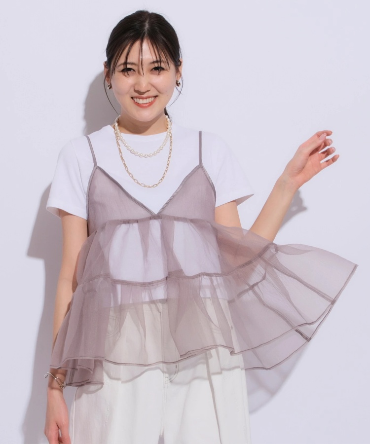 オーガンティアードキャミ | キャミソール・ベアトップ・タンクトップ  