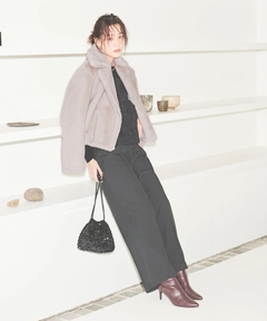 Mystrada(マイストラーダ) |ワンタックストレートパンツ