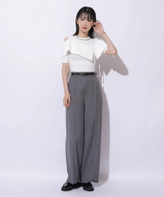 Mystrada(マイストラーダ) |ワンタックストレートパンツ