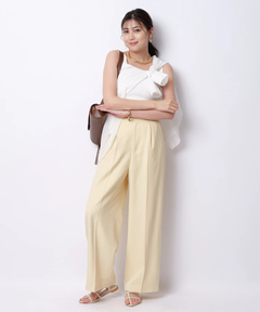 Mystrada(マイストラーダ) |ワンタックストレートパンツ