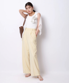 Mystrada(マイストラーダ) |ワンタックストレートパンツ