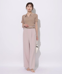 Mystrada(マイストラーダ) |ワンタックストレートパンツ