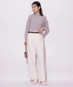 Mystrada(マイストラーダ) |ワンタックストレートパンツ