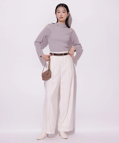 Mystrada(マイストラーダ) |ワンタックストレートパンツ