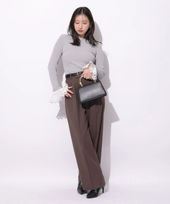 Mystrada(マイストラーダ) |ワンタックストレートパンツ