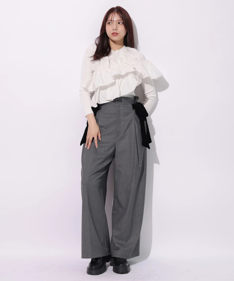 ハイウエストサイドリボンパンツ | パンツ | Mystrada（マイストラーダ  