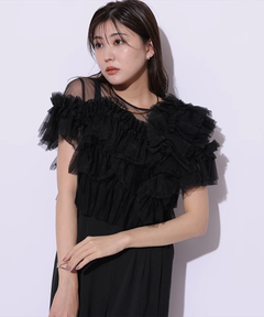 Mystrada(マイストラーダ) |チュールアシメサロペット