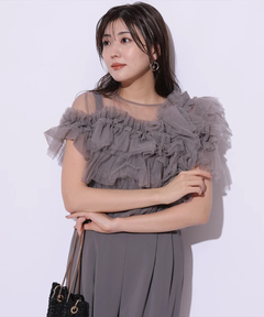 Mystrada(マイストラーダ) |チュールアシメサロペット