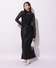 Mystrada(マイストラーダ) |ピーチサテンナロースカート