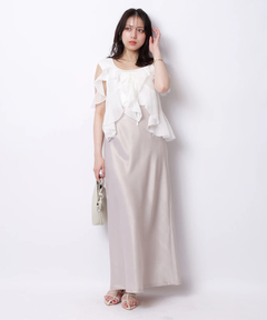 Mystrada(マイストラーダ) |ピーチサテンナロースカート