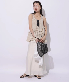 Mystrada(マイストラーダ) |ピーチサテンナロースカート