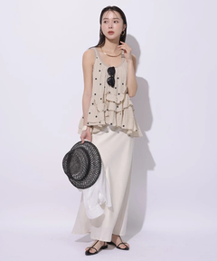 Mystrada(マイストラーダ) |ピーチサテンナロースカート