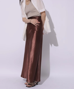 Mystrada(マイストラーダ) |ピーチサテンナロースカート