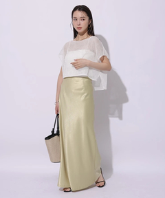 Mystrada(マイストラーダ) |ピーチサテンナロースカート