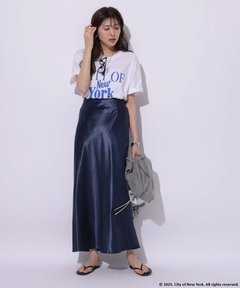 Mystrada(マイストラーダ) |ピーチサテンナロースカート