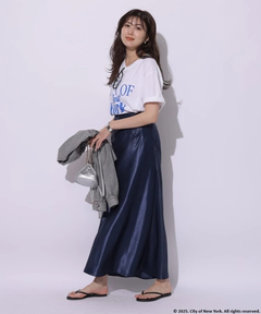 Mystrada(マイストラーダ) |ピーチサテンナロースカート