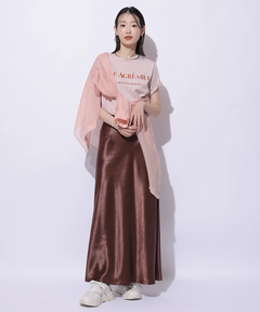 Mystrada(マイストラーダ) |ピーチサテンナロースカート