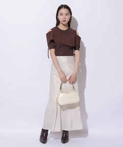 Mystrada(マイストラーダ) |ピーチサテンナロースカート