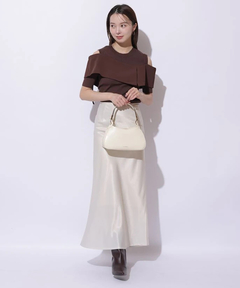 Mystrada(マイストラーダ) |ピーチサテンナロースカート