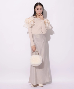 Mystrada(マイストラーダ) |ピーチサテンナロースカート