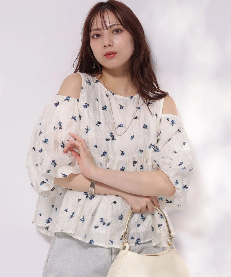 CADUNE ジャガードブラウス☆アニュアンス☆マイストラーダ （Arpege  