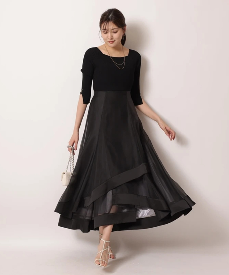 新品 マイストラーダ ラッフルマーメイドプリントワンピース
