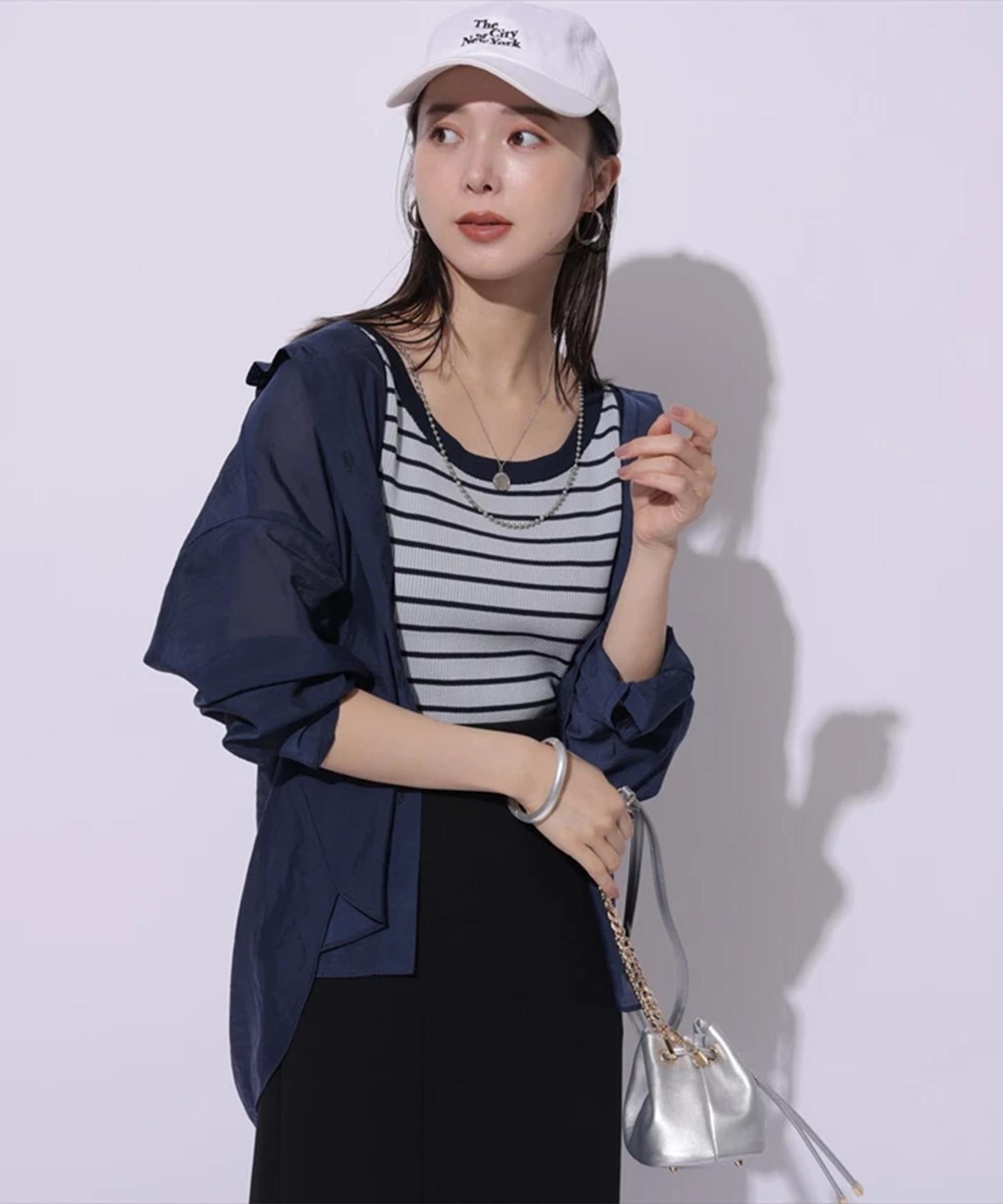 シアーシャツ×ニットタンクSET | アンサンブル | Mystrada（マイ