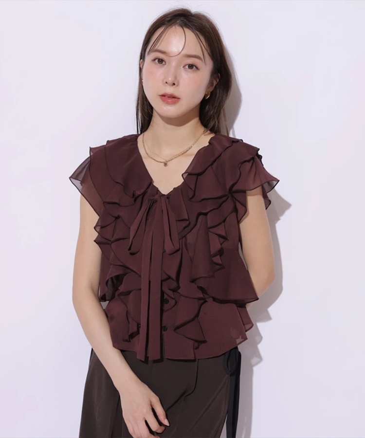 シアーフリルブラウス | シャツ・ブラウス | Mystrada（マイストラーダ  