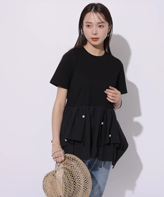 パール付きロゴカットソー(カットソー・Tシャツ) | al'aise