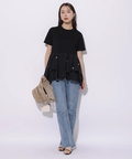 【25日迄の限定価格・美品・1回着用】MystradaドッキングパールTサイズ１ 25日迄の限定価格・美品・1回着用】MystradaドッキングパールT