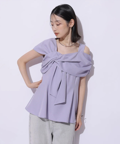 トップス Arpege story シアーラッフルノースリトップス | シャツ・ブラウス