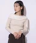 Mystrada 新品タグ付パフスリーブオフショルニット 25SS Mystrada 新品タグ付パフスリーブオフショルニット 25SS - メルカリ