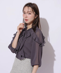 Mystrada リボンタイフリルブラウス リボンタイフリルブラウス | シャツ・ブラウス | Mystrada（マイ