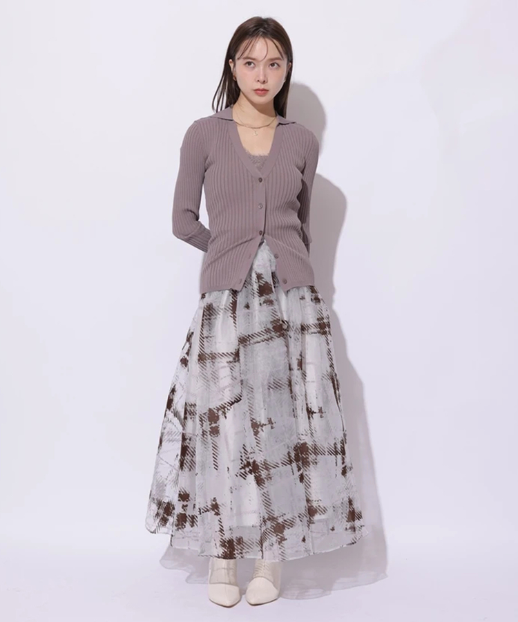 Arpege story アルページュストーリー フロッキードットスカートピンク Arpege story アルページュストーリー フロッキードットスカート