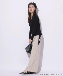 新品タグ付き　アルページュストーリー ドライワイドパンツ　M 高身長 カットソータックワイドパンツ（トールサイズ） 通販