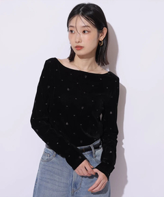 ⭐︎現行品⭐︎アルページュストーリーオリジナル　ペプラムカットソーブラック　M ⭐︎現行品⭐︎アルページュストーリーオリジナル ペプラム