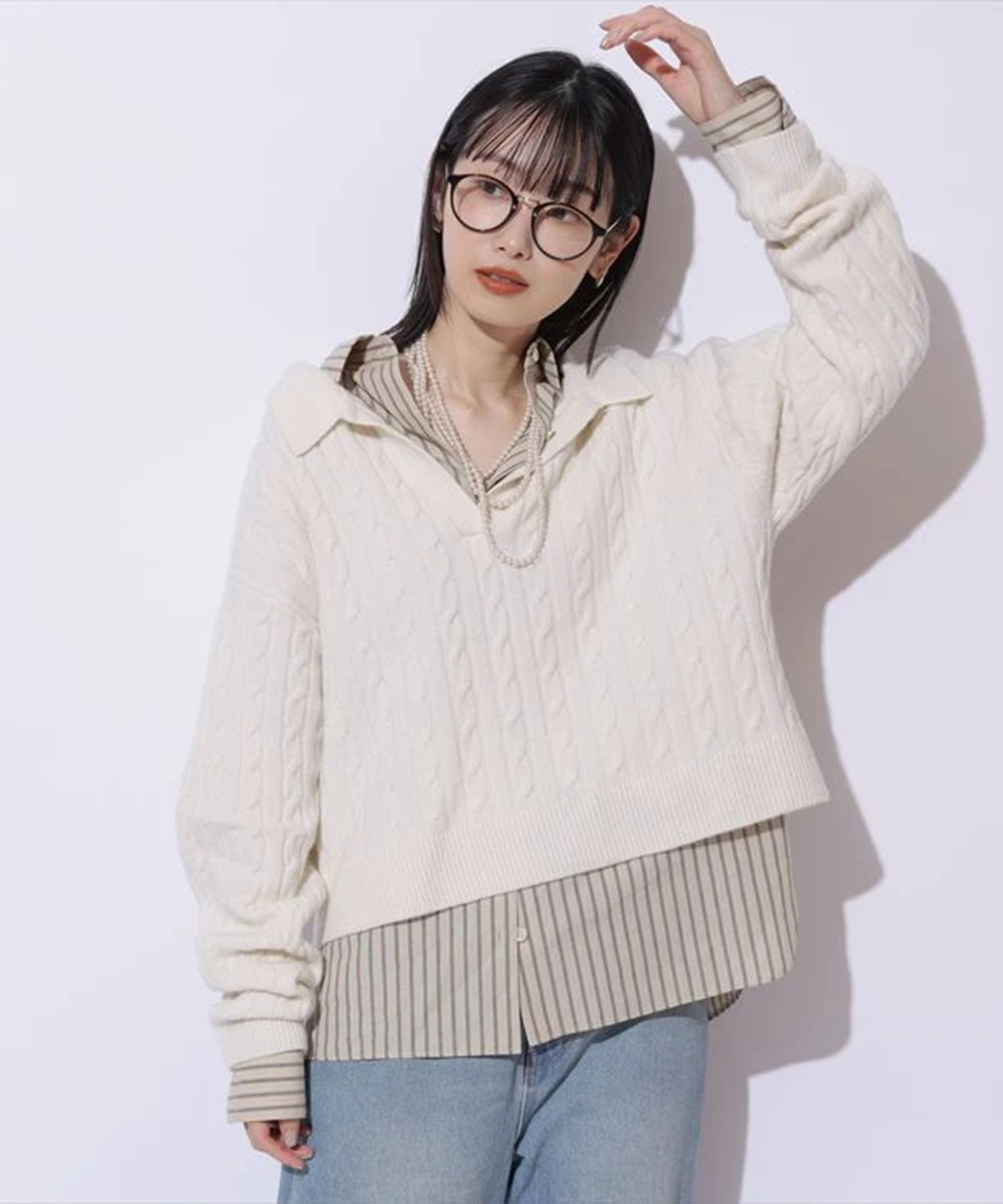 アクアケーブルポロニット | ニット | Mystrada（マイストラーダ