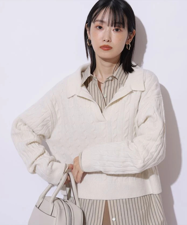 Mystrada アクアケーブルポロニット アクアケーブルポロニット | ニット | Mystrada（マイストラーダ