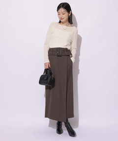 Mystrada(マイストラーダ) |ワイドベルトラップスカート